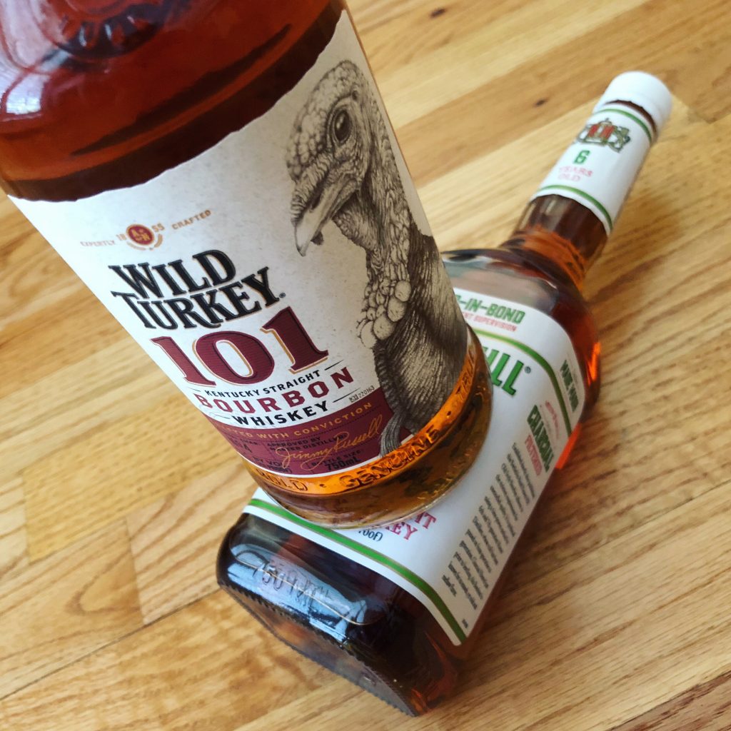 Wild Turkey 101 and Heaven Hill BiB