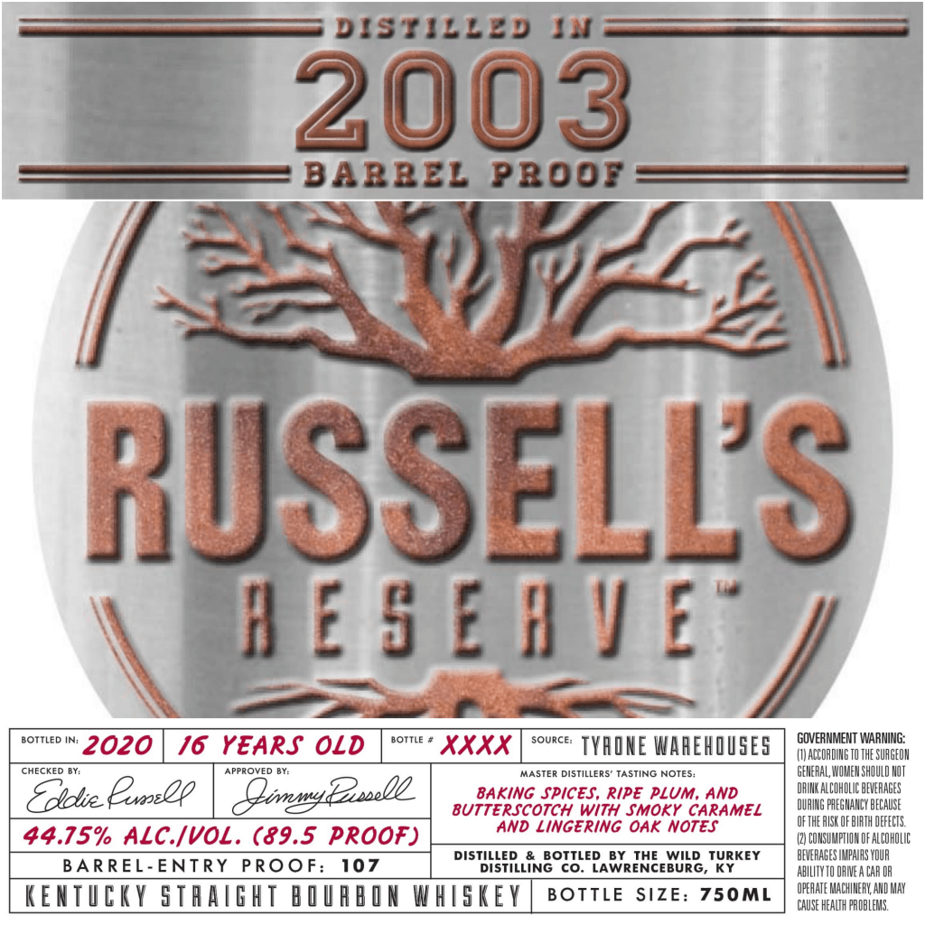 Russell's Reserve 2003