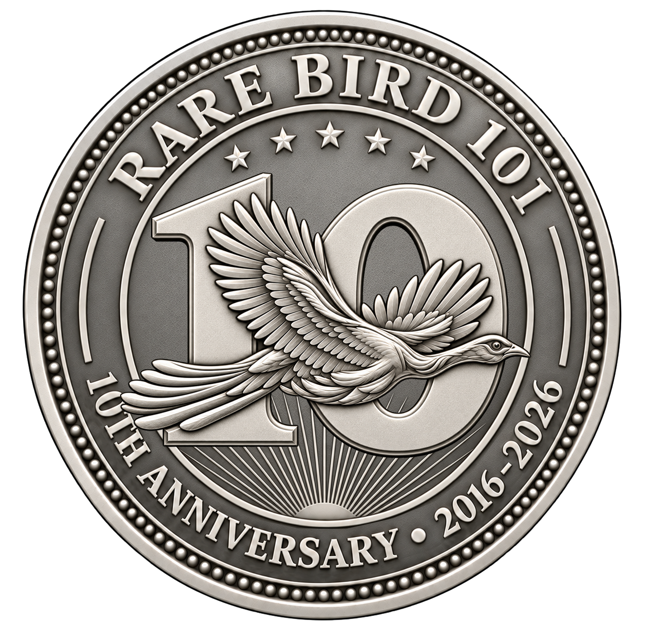 Rare Bird 101 10-Year Logo